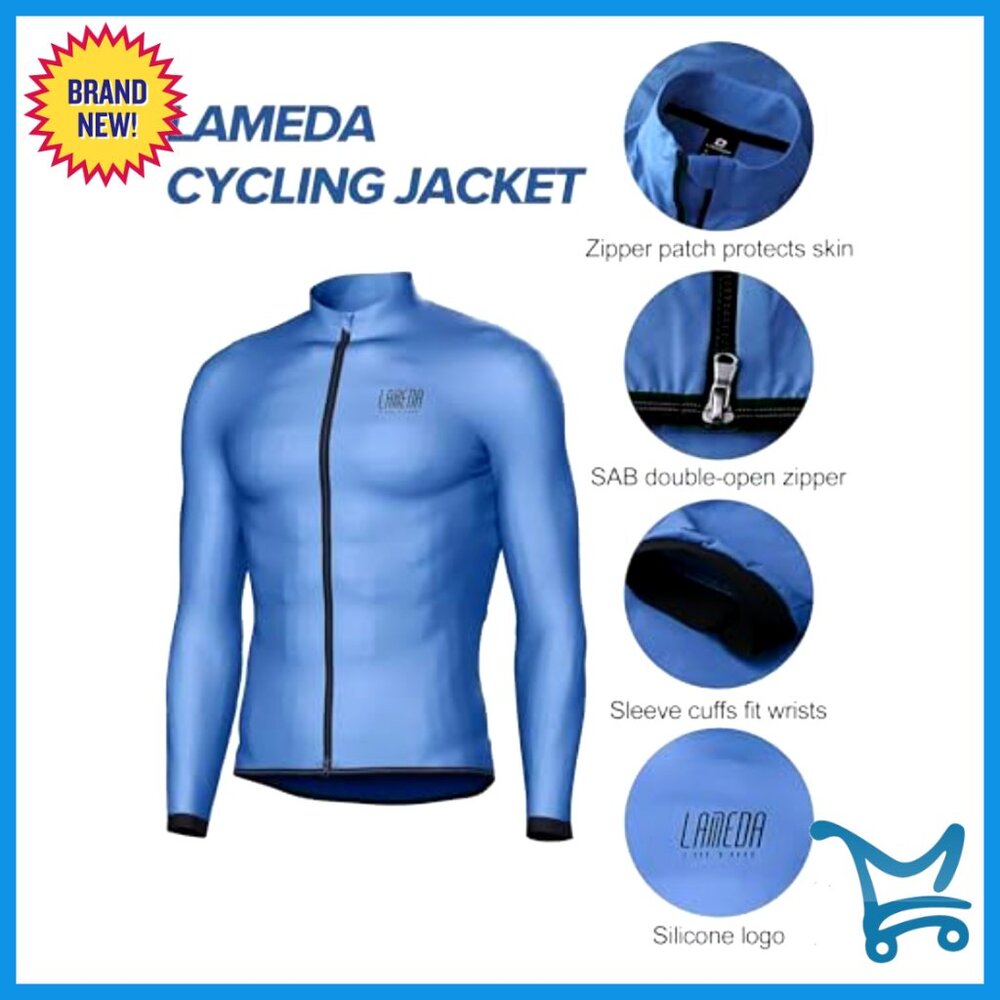 Windproof Packable Cycling Jacket, Lightweight Wa… - image 6